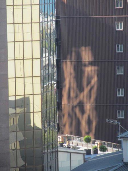 Building shadow from apartment